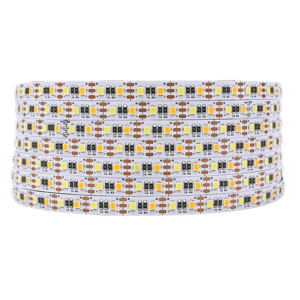 Pure White+Warm White CCT Series - DC5-24V 2835SMD Flexible LED Strip Lights - 600LEDs Pure White+Warm White CCT Series - DC5-24V 2835SMD Flexible LED Strip Lights - 600LEDs